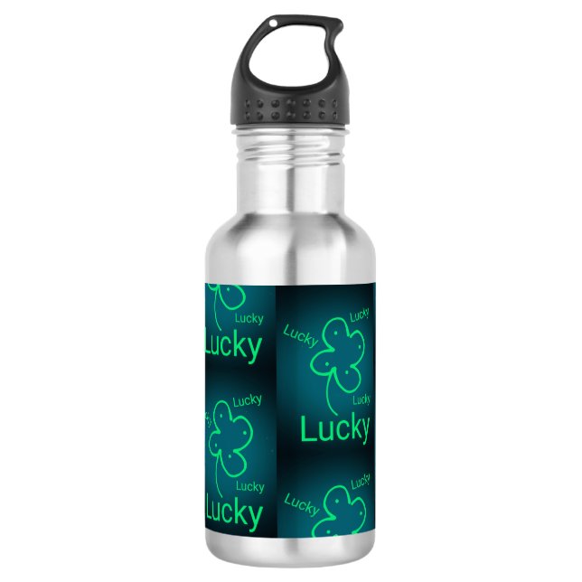 "R U Feeling Lucky" Water Bottle (Front)