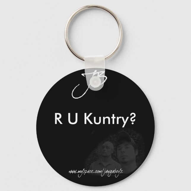 R U Kuntry? keychain (Front)