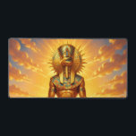 Ra – Egyptian Sun God´1 Desk Mat<br><div class="desc">Ra is the sun god in ancient Egyptian mythology and one of the most important deities.</div>
