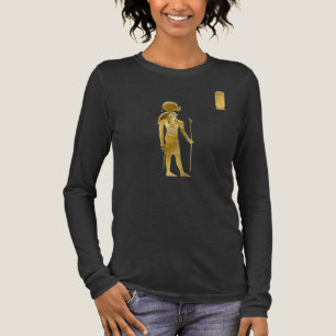 Ra Egyptian Sun God - Ancient Golden Deity Figure  Tri-Blend Shirt