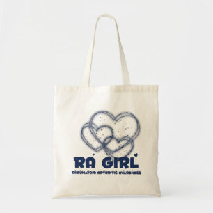 RA Girl Heart Design :: Rheumatoid Arthritis Tote Bag