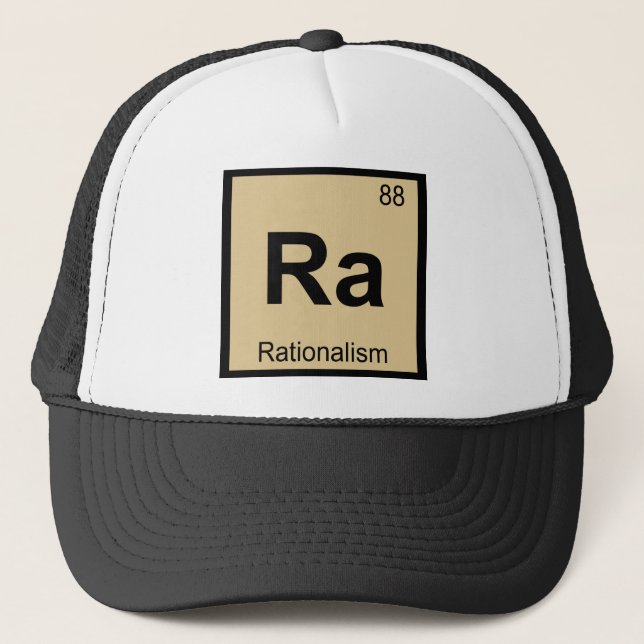 Ra - Rationalism Philosophy Chemistry Symbol Trucker Hat (Front)