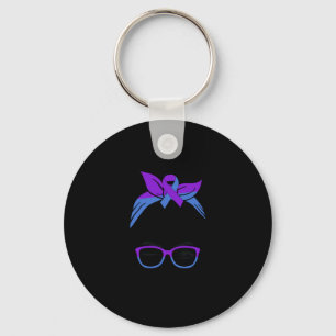 Ra Rheumatoid Arthritis Awareness Warrior Afro Bla Key Ring