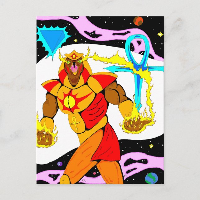 Ra the Sun God Postcard (Front)