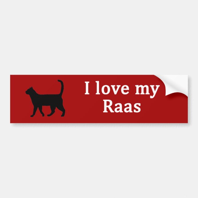Raas Love Bumper Sticker (Front)