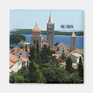 Rab, Croatia landscape photograph Magnet