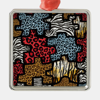 RAB Rockabilly Animal Print Puzzle Metal Tree Decoration