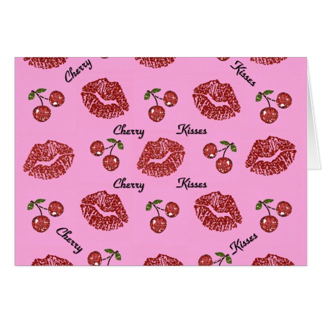 RAB Rockabilly Cherry Kisses on Pink (Front Horizontal)