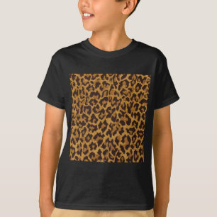 RAB Rockabilly Leopard Print Brown Gold T-Shirt