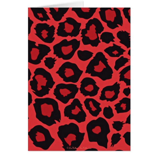 RAB Rockabilly Leopard Print Red Black (Front)