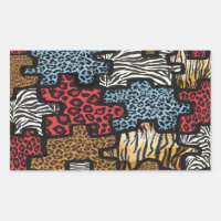 RAB Rockabilly Leopard Zebra Puzzle Print Gifts