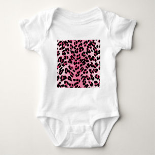 RAB Rockabilly Pink Cheetah Print Baby Bodysuit