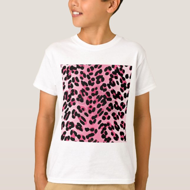 RAB Rockabilly Pink Cheetah Print T-Shirt (Front)