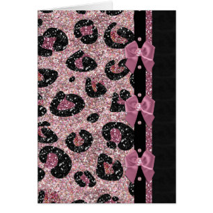 RAB Rockabilly Pink Leopard Print Ribbon Bows