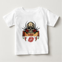 RAB Rockabilly Skull Roses Love Lipstick