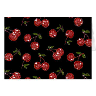RAB Rockabilly Very Cherry Cherries On Black