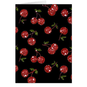 RAB Rockabilly Very Cherry Cherries On Black