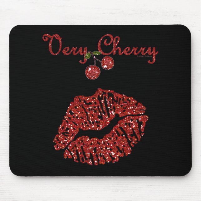RAB Rockabilly Very Cherry Kiss Mouse Pad (Front)