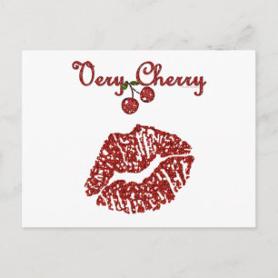 RAB Rockabilly Very Cherry Kiss Postcard