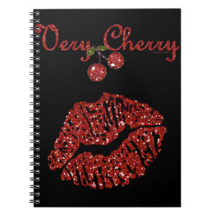 RAB Rockabilly Very Cherry Kiss Spiral Notebook
