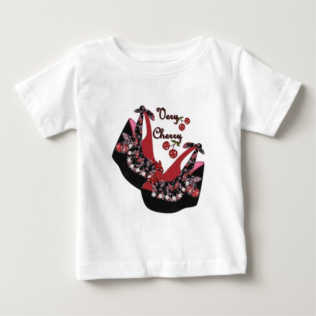 RAB Rockabilly Very Cherry Shoes Baby T-Shirt (Front)