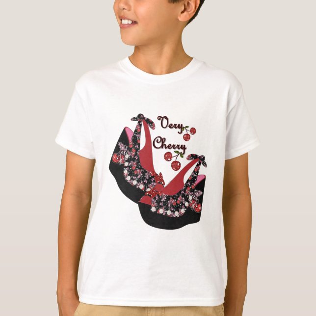 RAB Rockabilly Very Cherry Shoes T-Shirt (Front)