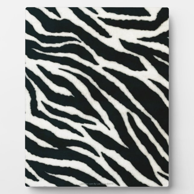 RAB Rockabilly Zebra Print Black & White Plaque (Front)