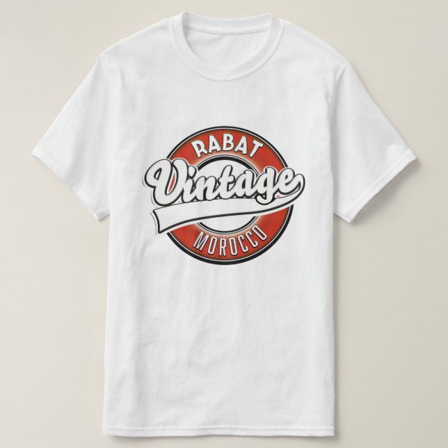 Rabat morocco vintage logo T-Shirt (Design Front)