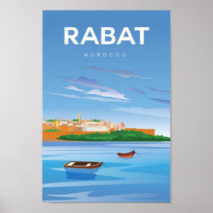 Rabat Moroco travel poster