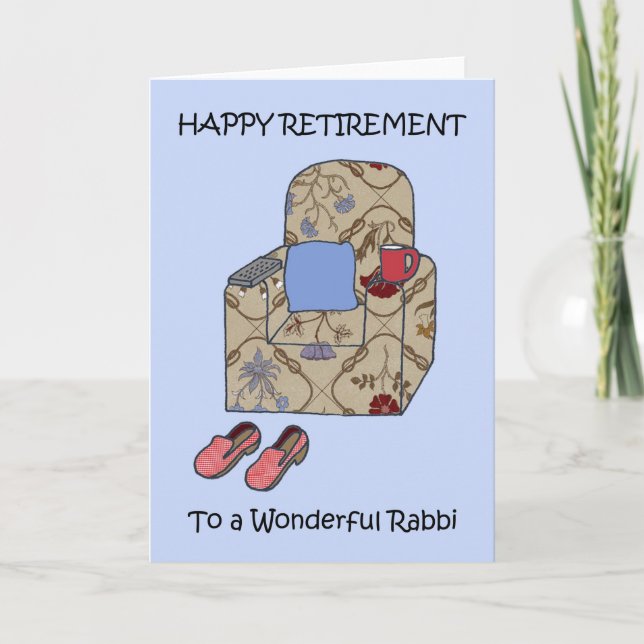 Rabbi Happy Retirement Card (Front)