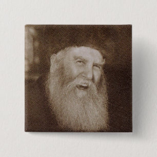 Rabbi Yosef Yitzchak Schneersohn 15 Cm Square Badge