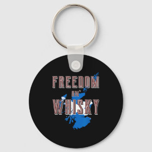 Rabbie Burns Quote Freedom Whisky Scottish Colours Key Ring