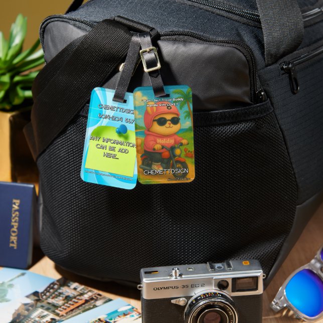 Rabbit 05 Kids Luggage Tag (Front & Back)