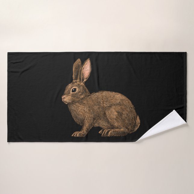 Rabbit 2 bath towel set (Bath Towel)