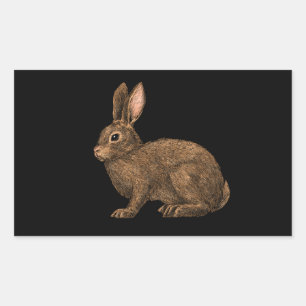 Rabbit 2 rectangular sticker