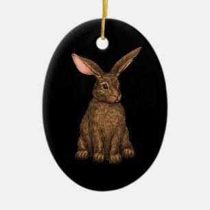 Rabbit 3 ceramic tree decoration
