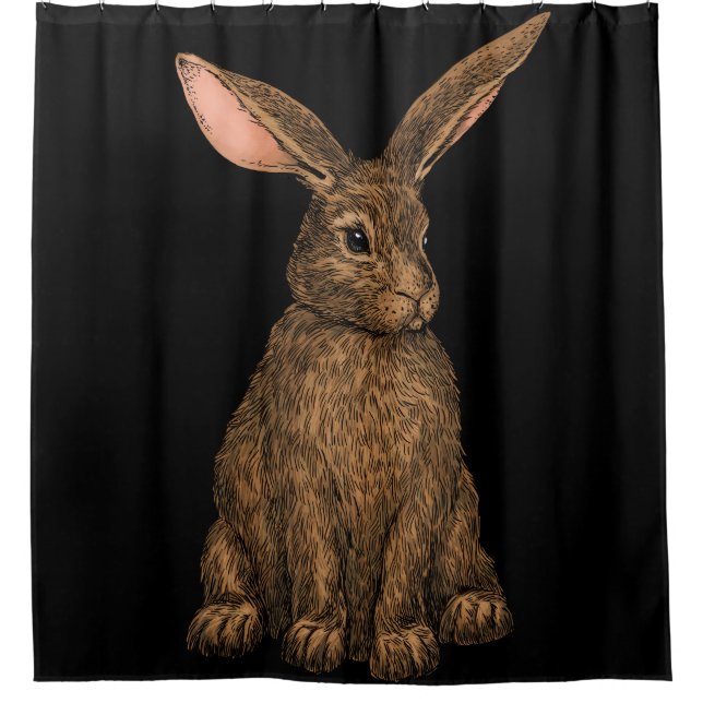 Rabbit 3 shower curtain (Front)