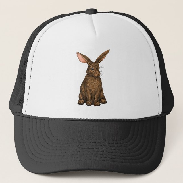 Rabbit 3 trucker hat (Front)