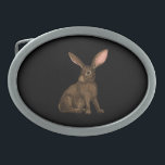 Rabbit 4 belt buckle<br><div class="desc">Hand-painted cute rabbit.</div>