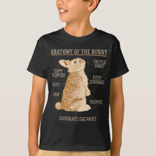 Rabbit Anatomy Bunny Lover Animal Pet Owner  T-Shirt