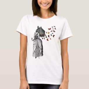 Rabbit and Butterfly Parasol 2 T-Shirt