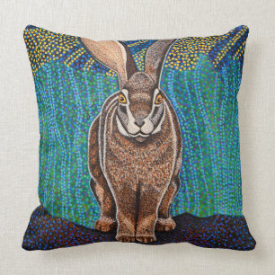 Rabbit and Gazelle Cushion