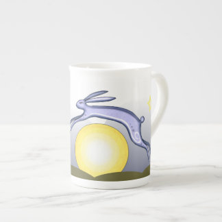 Rabbit and Moon Tea Bone China Mug
