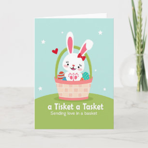 Rabbit And Pattern Spring Card