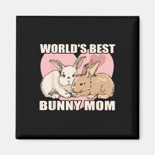 Rabbit Animal Bunny Mum Bunny Happy Easter Day Out Magnet