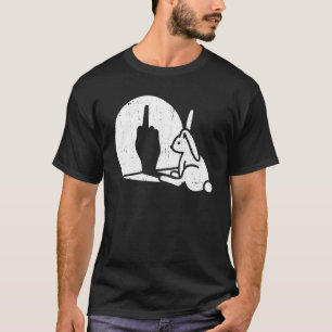 Rabbit Animal Bunny Shadow Play Pun T-Shirt