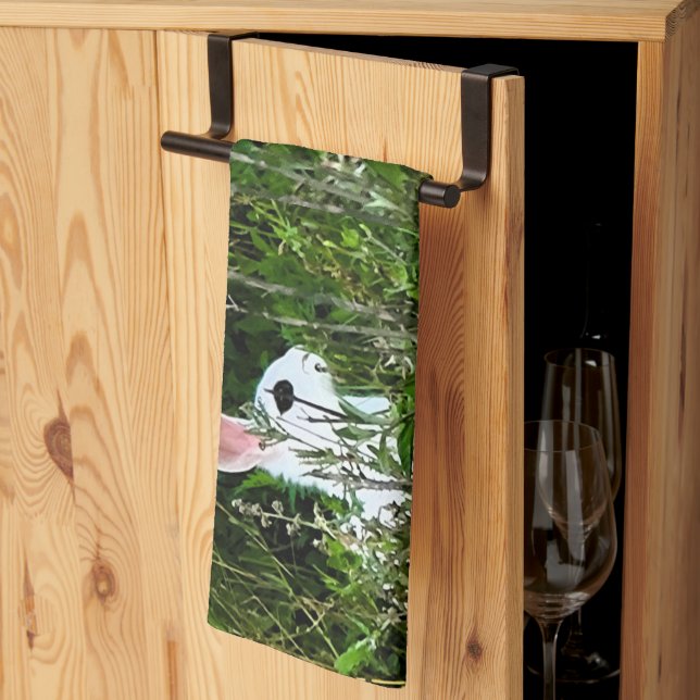 Rabbit Animal  Tea Towel (Thirds Fold)
