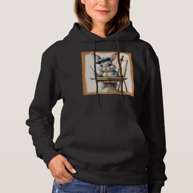 Rabbit art hoodie (Front)