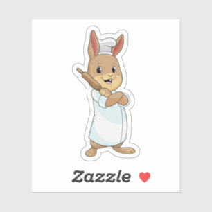 Rabbit as Baker with Rolling pin
