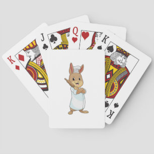 Rabbit as Baker with Rolling pin Playing Cards